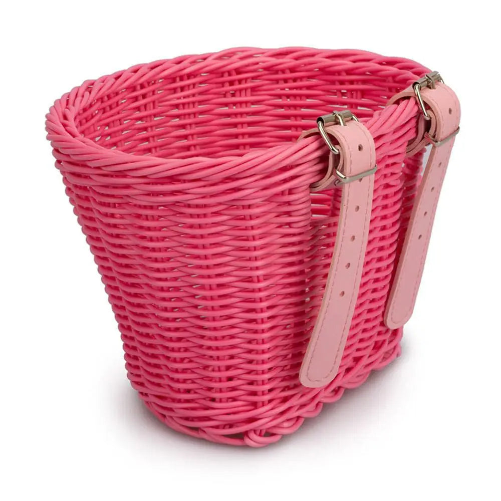 Kids wicker 2024 bike basket