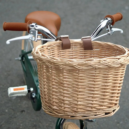 Front Handlebar Bicycle Basket Hedgehog Decor