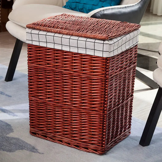 Large capacity laundry basket with cover Hedgehog Decor