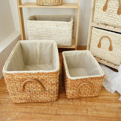 Manual woven storage basket Hedgehog Decor