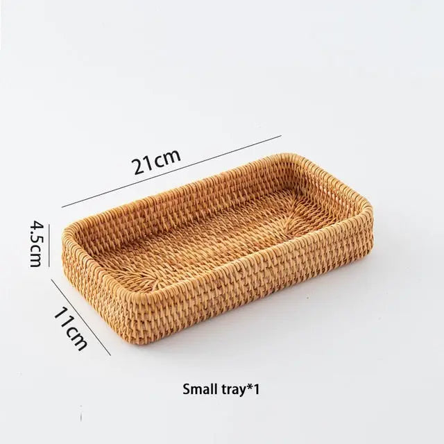 Wicker bread basket Hedgehog Decor