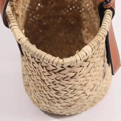 Women Basket Handbag Tote Hedgehog Decor