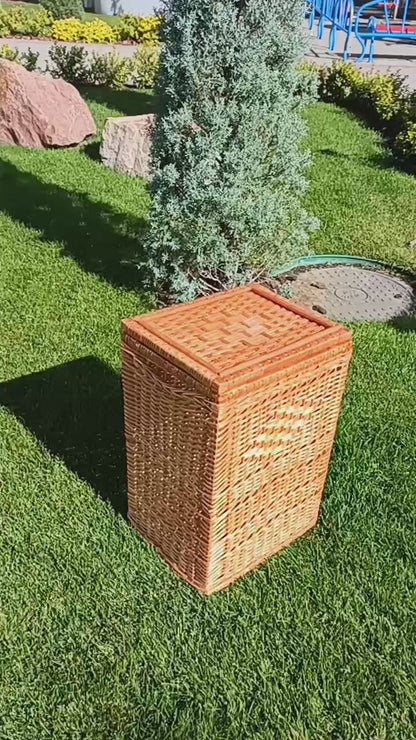 Wicker laundry basket made of vine. If you decide to buy a laundry basket, then you have chosen the best choice. ❤️Made with love in Ukraine