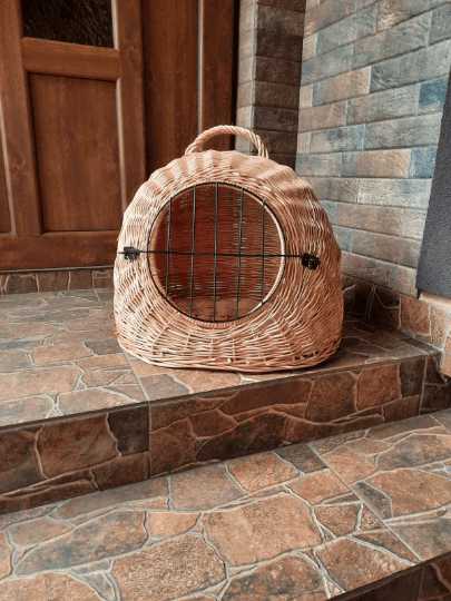 Wicker basket for pets Hedgehog Decor