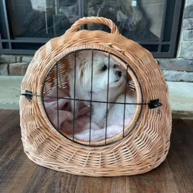 Wicker basket for pets Hedgehog Decor