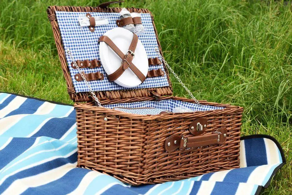 Wicker picnic basket Hedgehog Decor